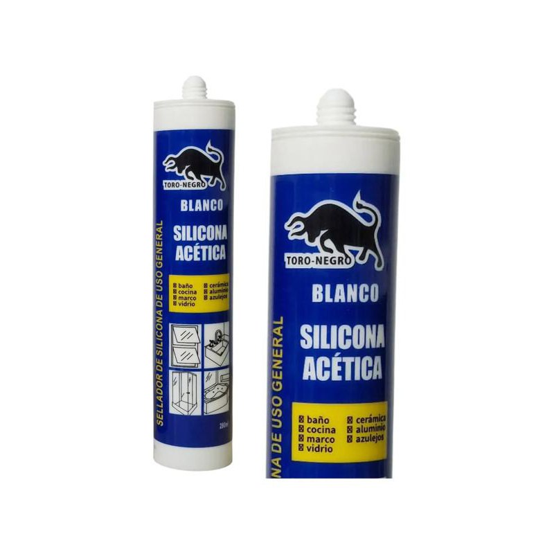 Silicona acética blanca 280 ml
