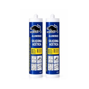 Silicona acética aluminio 280 ml