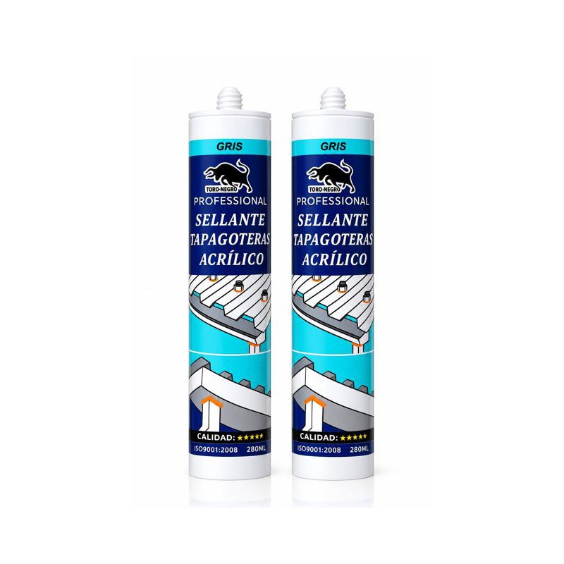 Sellador tapagoteras acrílico gris 280 ml