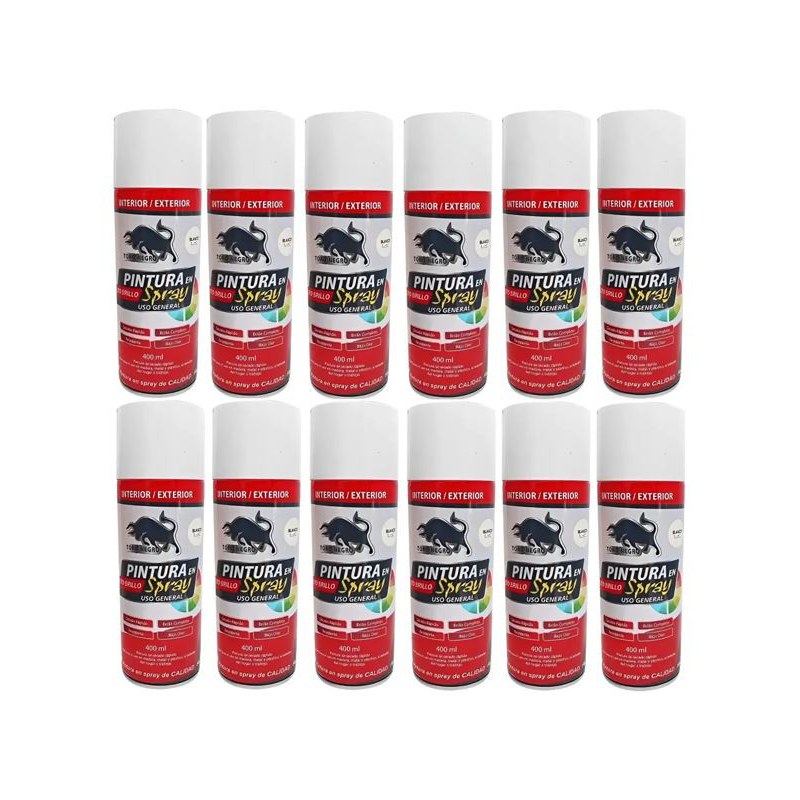 Pintura en spray blanco brillante 400 ml