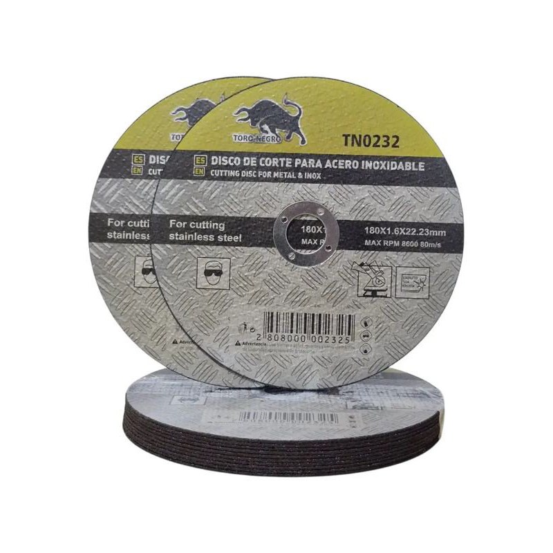 Disco de corte fino metal e inox 7" (180 mm)