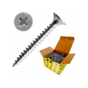 Tornillo volcanita 6 x 1" zincado · caja 1 kg (820 u.)