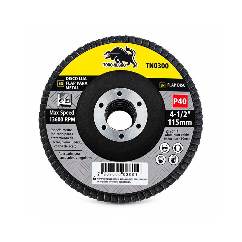 Disco flap metal grano 40 · 4,5"