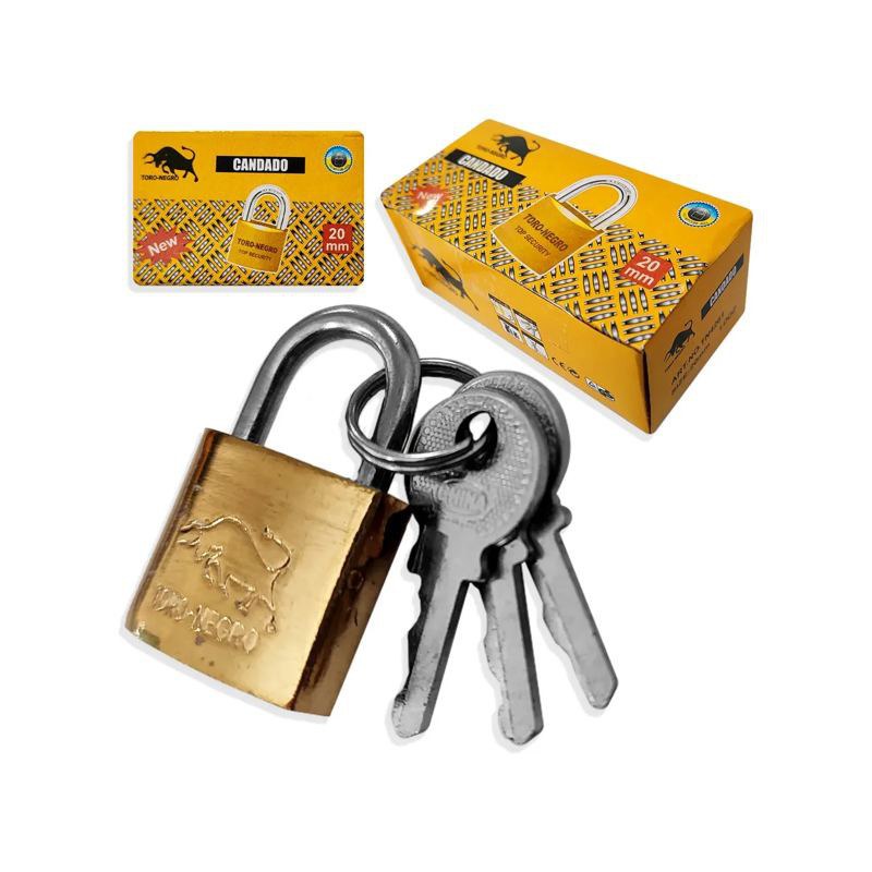 Candado de seguridad 20 mm · 3 llaves