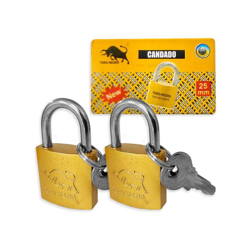 Candado de seguridad 25 mm · 3 llaves